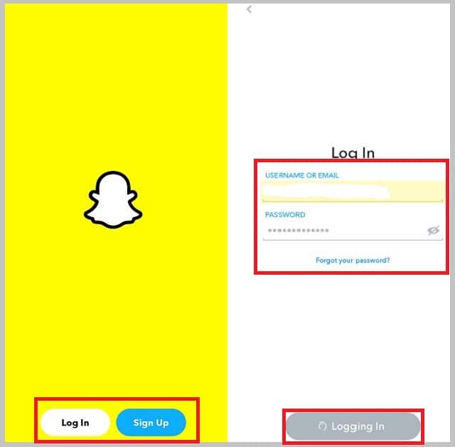 create Snapchat account