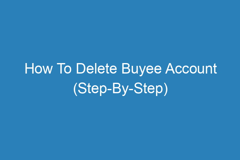 how to delete buyee account step by step 13503