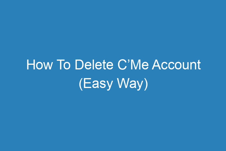 how to delete cme account easy way 13516