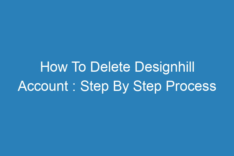 how to delete designhill account step by step process 14023