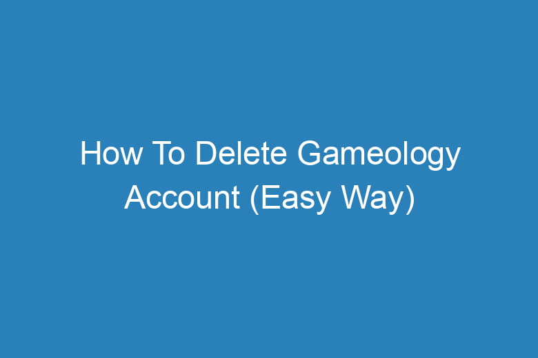how to delete gameology account easy way 14619