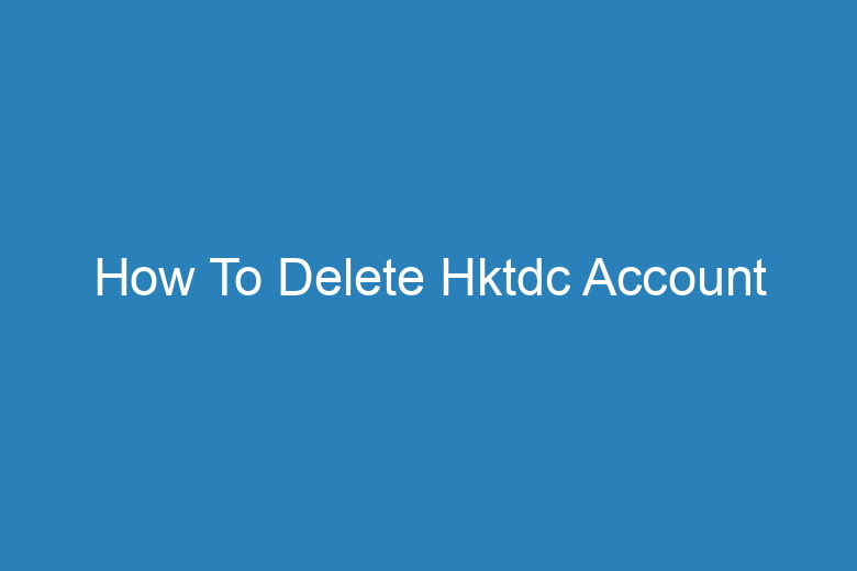 how to delete hktdc account 15151