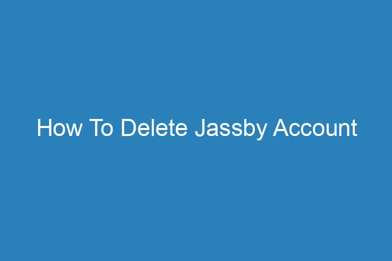 how to delete jassby account 15401