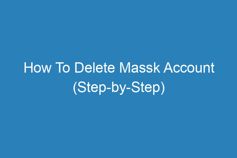 how to delete massk account step by step 15850
