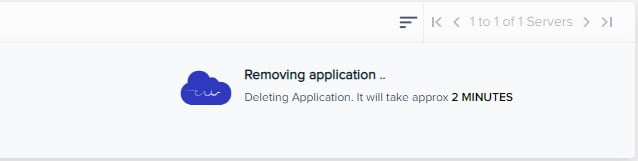 CloudWays Application Deletion
